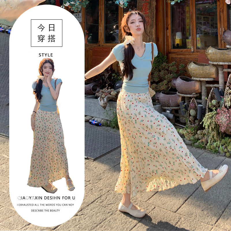 2026夏装流行时尚感洋气时髦气质裙子套装女两件套衣服一整套