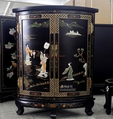 新中式风边几柜子