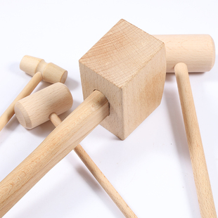 木锤子实木厨房锤肉木槌木榔头木头锤子大号木锤打糍粑圆头小木锤