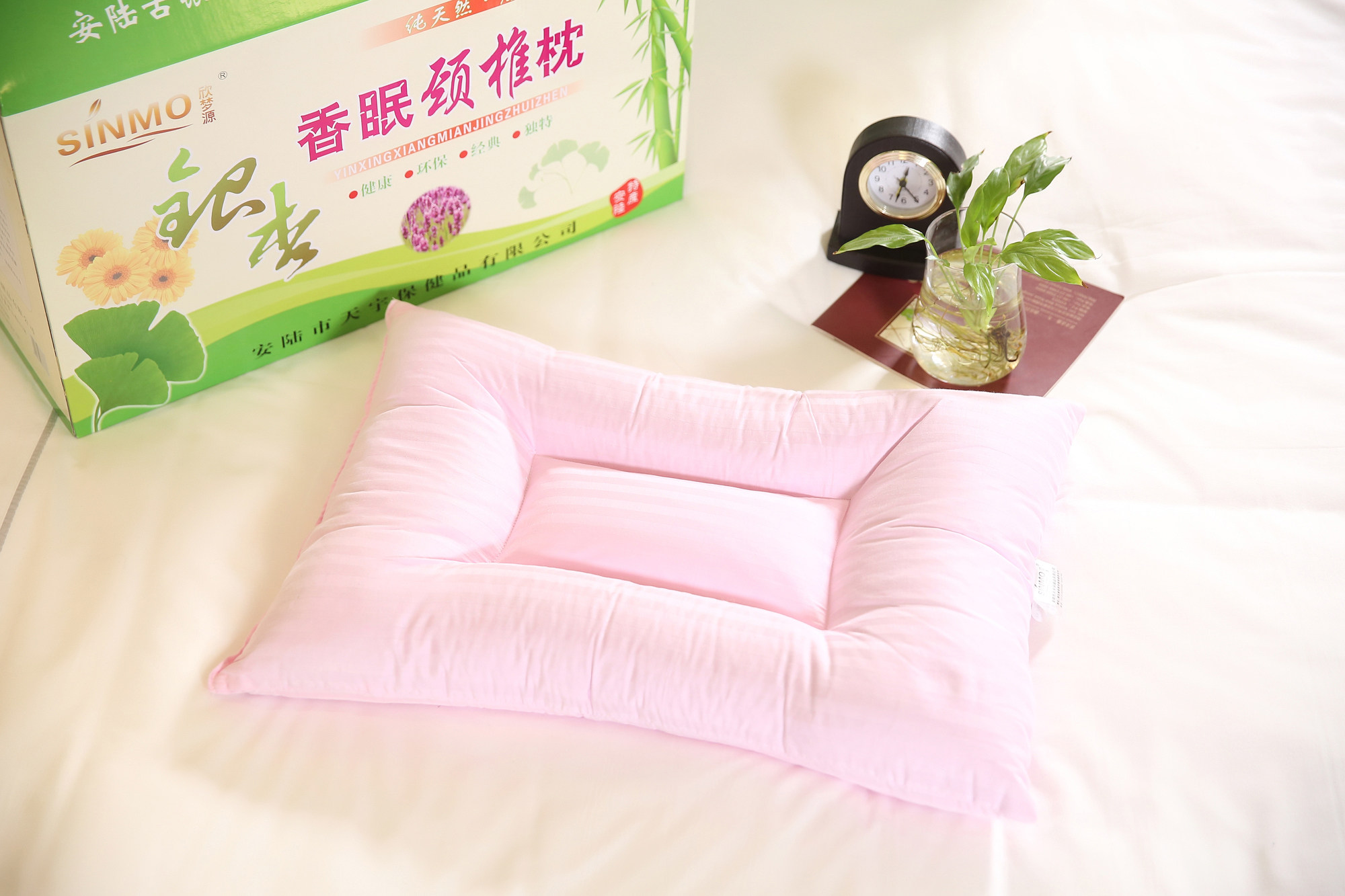 欣梦源 银杏花草植物枕芯修护修复保健枕头成人男女护颈枕头