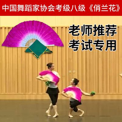 舞韵考级扇子道具俏兰花