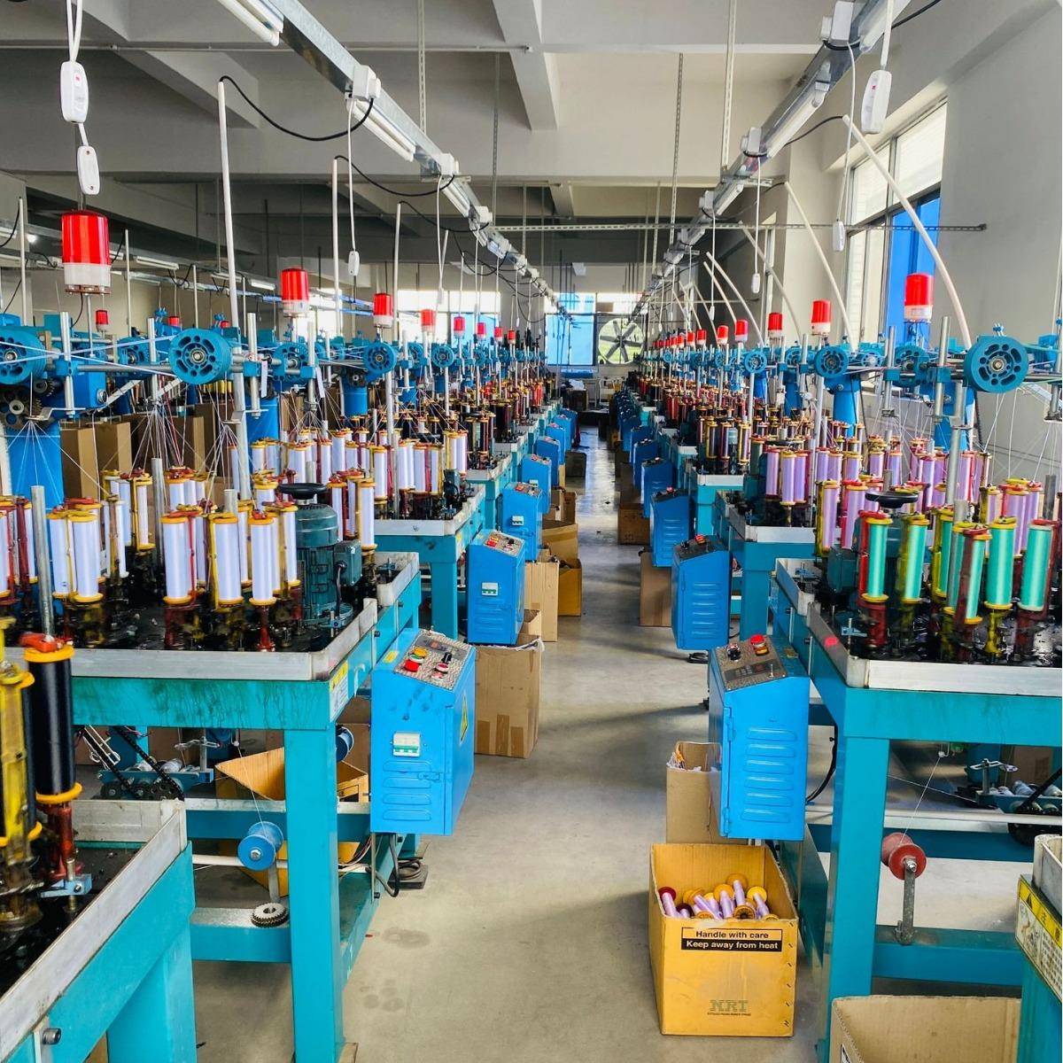 绳带机电线编织机数据线编织机走马机高速绳带机