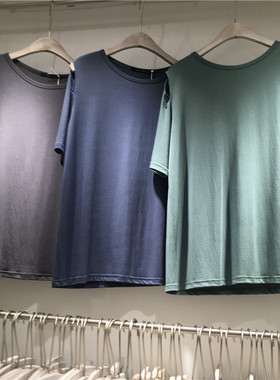 JTENGC吉藤2021夏季新款韩版时尚镂空短袖圆领简约T恤女5003