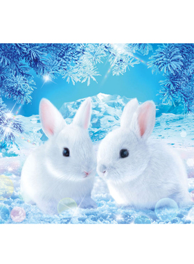 绝版现货 日本Beverly进口拼图 夜光 等待春天的兔子 迷你 1000片