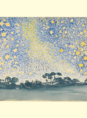 现货 意大利Mondo拼图 Henri-Edmond Cross 星空风景1000片+相框