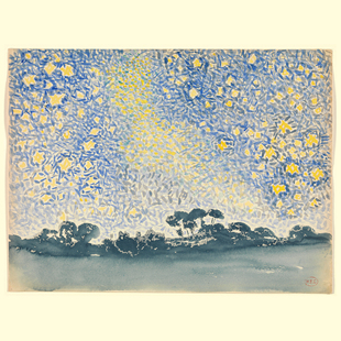 现货 意大利Mondo拼图 Henri-Edmond Cross 星空风景1000片+相框