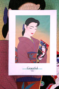 绝版 Central Hobby 日本进口拼图 鹤田一郎 雅 Graceful 1000片