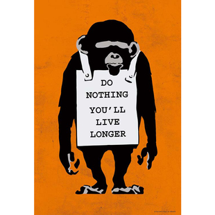 日本Beverly进口拼图 涂鸦教父 Banksy 躺得越平 活得越久 300片