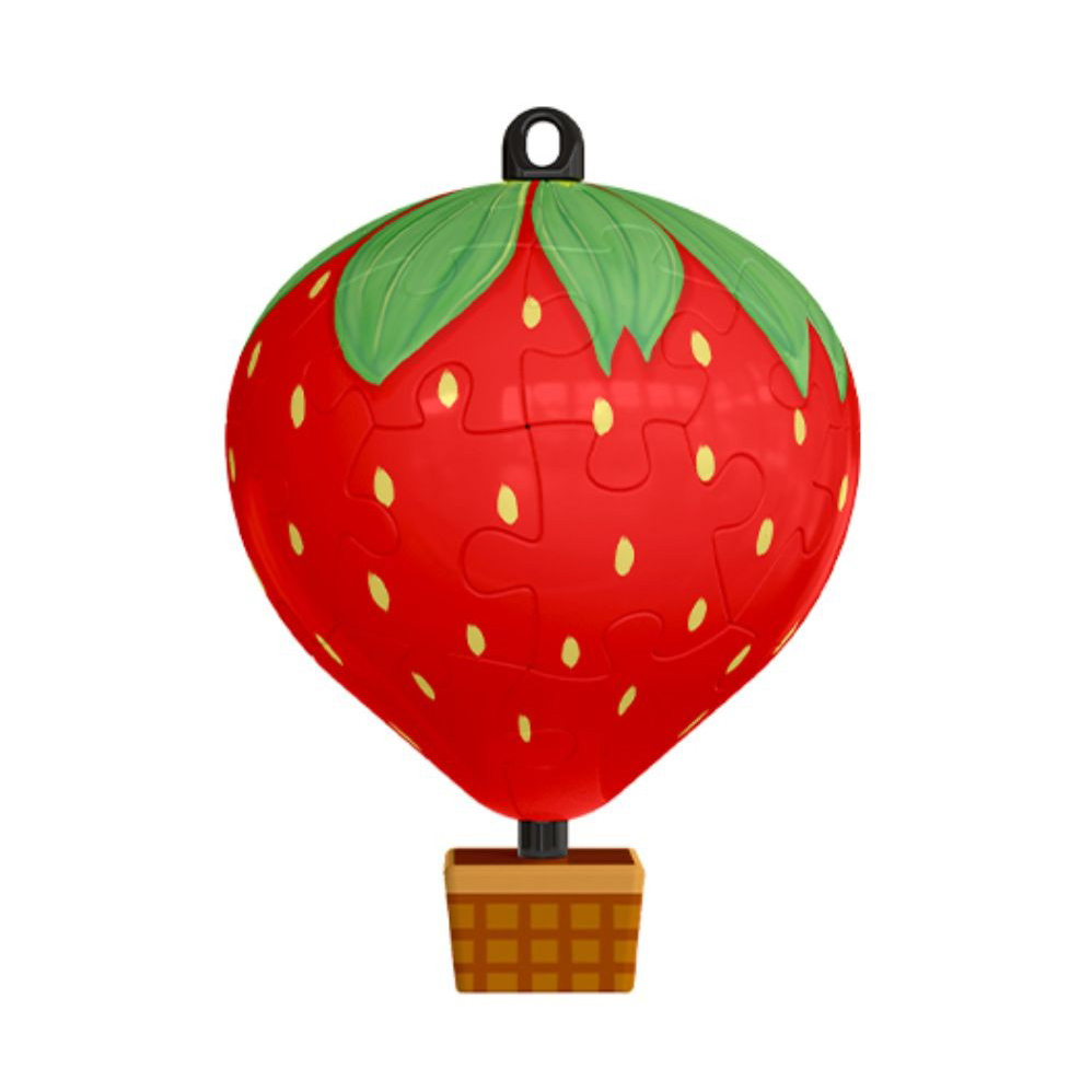 现货热气球草莓甜心28片立体拼图