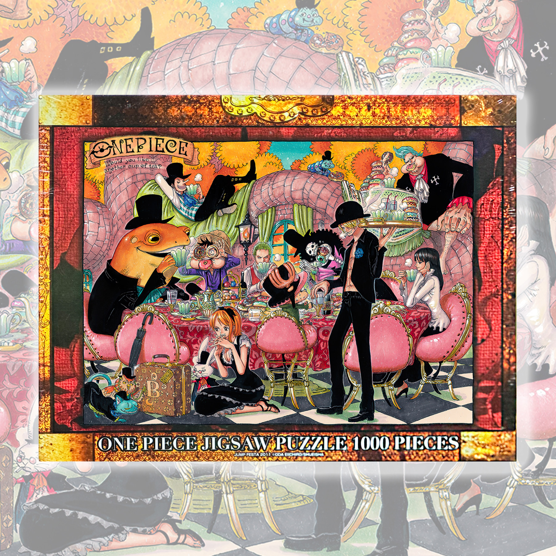 绝版 日本集英社进口拼图 OnePiece海贼王 A cup of tea? 1000片