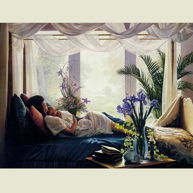 绝版现货 西班牙EDUCA进口拼图 Greg Olsen 温柔母爱 1000片