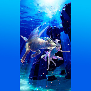 绝版 日本YANOMAN进口拼图 夜光 KAGAYA 星座 摩羯/山羊座 500片