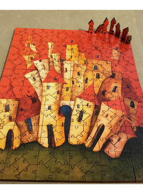 现货 美国ARTIFACT进口木质拼图 Tomasz Pietrzyk 尖顶红塔 248片