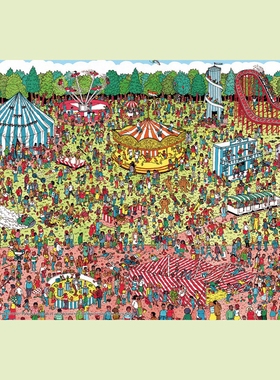 绝版 日本Beverly进口拼图 Where's Wally 游乐场 1000非迷你片