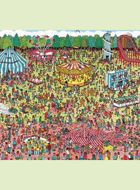  日本Beverly进口拼图 Where's Wally 游乐场 1000非迷你片