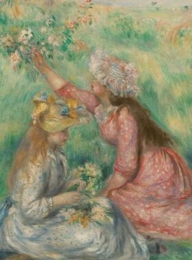 3D-JP平面塑料拼图 艺术触感 雷诺阿 草地采花的女孩 1200片 3djp