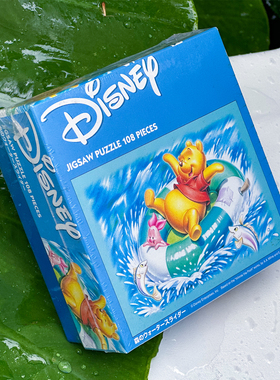 绝版现货 日本Tenyo进口拼图 维尼熊家族 森林激流勇进 108片