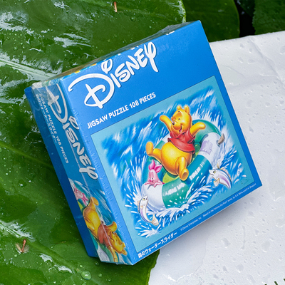 绝版现货 日本Tenyo进口拼图 维尼熊家族 森林激流勇进 108片