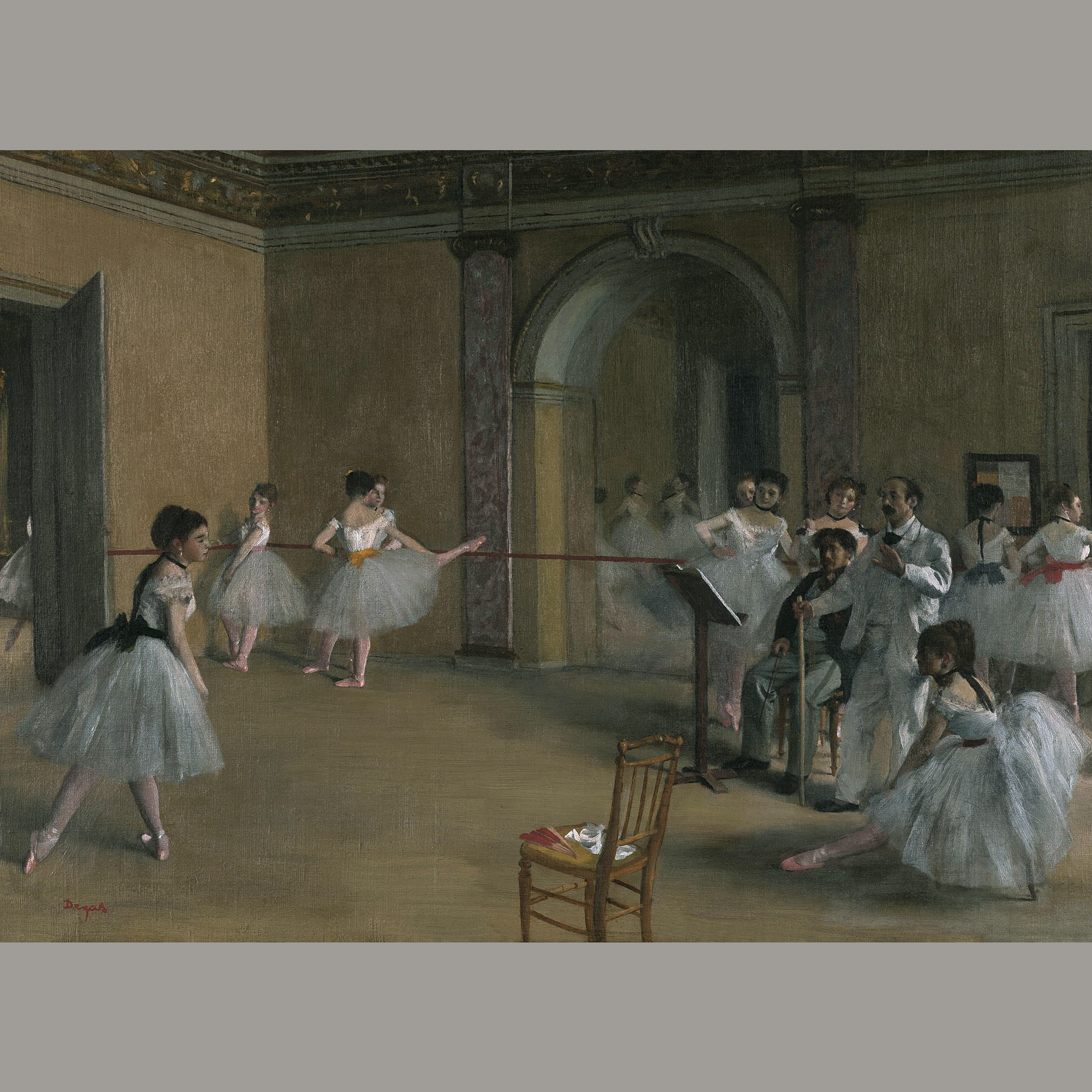 绝版 日本SUN进口布制拼图 德加 佩列蒂埃歌剧院的舞蹈教室 750片