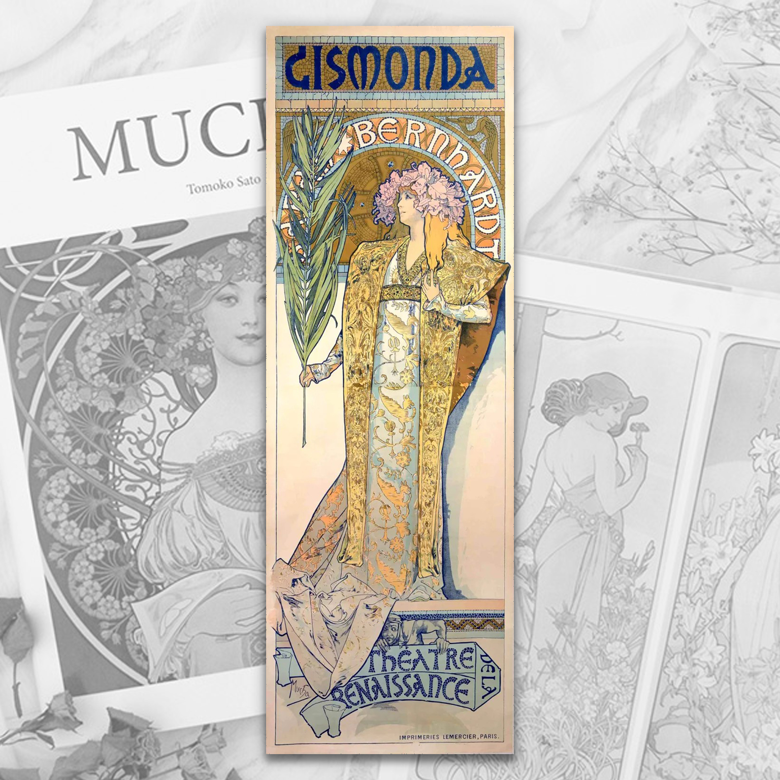 绝版现货 日本Artbox进口拼图 慕夏Mucha 吉斯蒙达 352片+原厂框