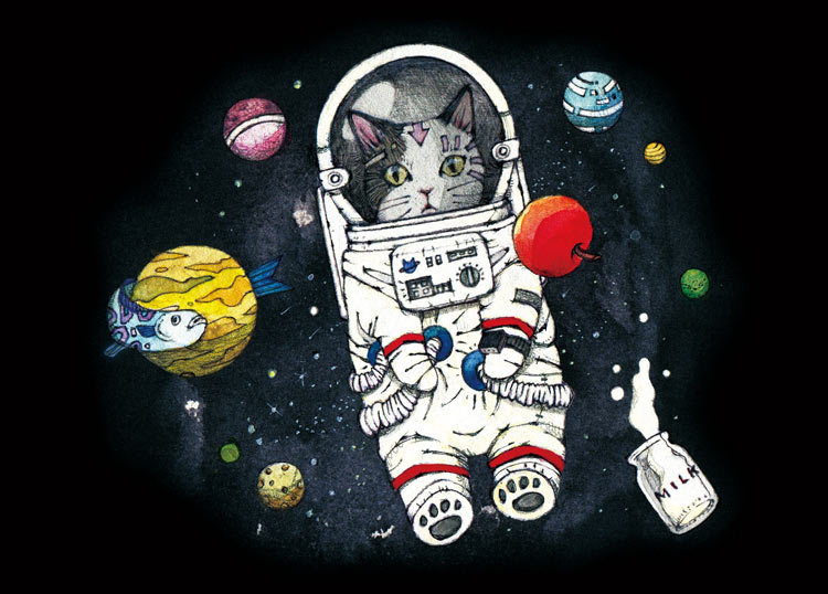 稻叶朋子太空猫绝版拼图EPOCH