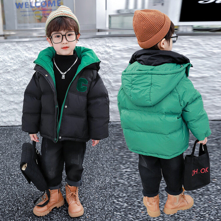 2025新款儿童羽绒服女款加厚中小童保暖外套男童女童冬季短款冬装