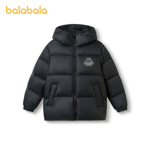 巴拉巴拉balaOne童装儿童羽绒服男童女童2025年冬季保暖三防外套