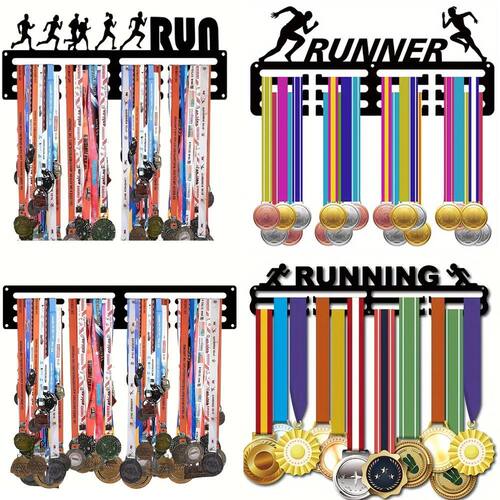 RUN RUNNER RUNING奖牌挂架荣誉墙展示架免打孔跑步运动纪念挂钩