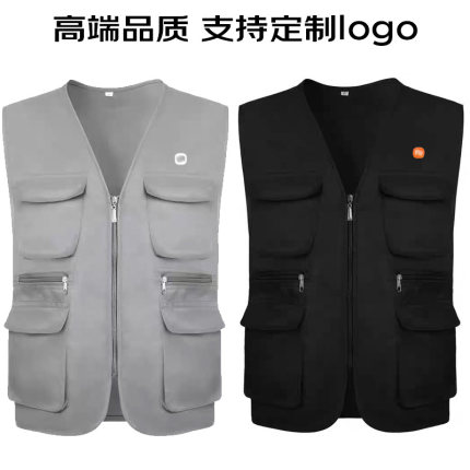 米家售后马甲工作服定制小授权家电安装服务多口袋背心印字logo