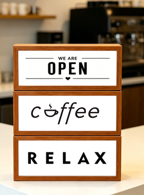 coffee灯牌咖啡角氛围灯摆件咖啡厅可定制小夜灯2026新款充电款