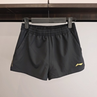 2026李宁儿童国家队同款乒乓球短裤运动训练服透气速干比赛裤童装