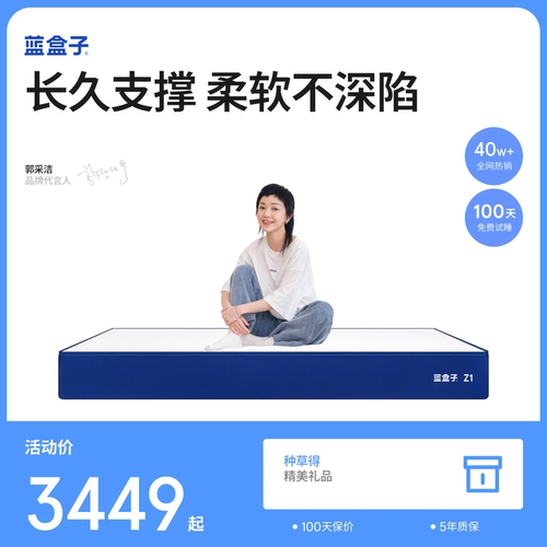 【Z1博主推荐】蓝盒子旗舰店独立弹簧床垫软垫家用卧室酒店席梦思