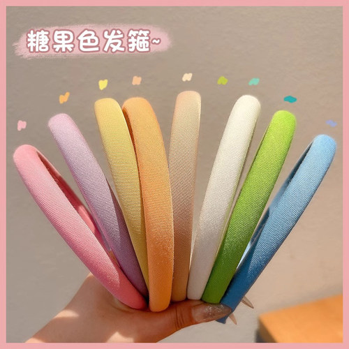 儿童小清新压发发箍小女孩高颅顶不伤发头箍发卡女童夏天公主头饰
