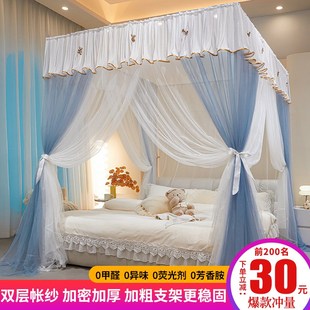 2025新款 新品 宫廷蚊帐双层公主风床帘缦纱K家用卧室1米8三开门落