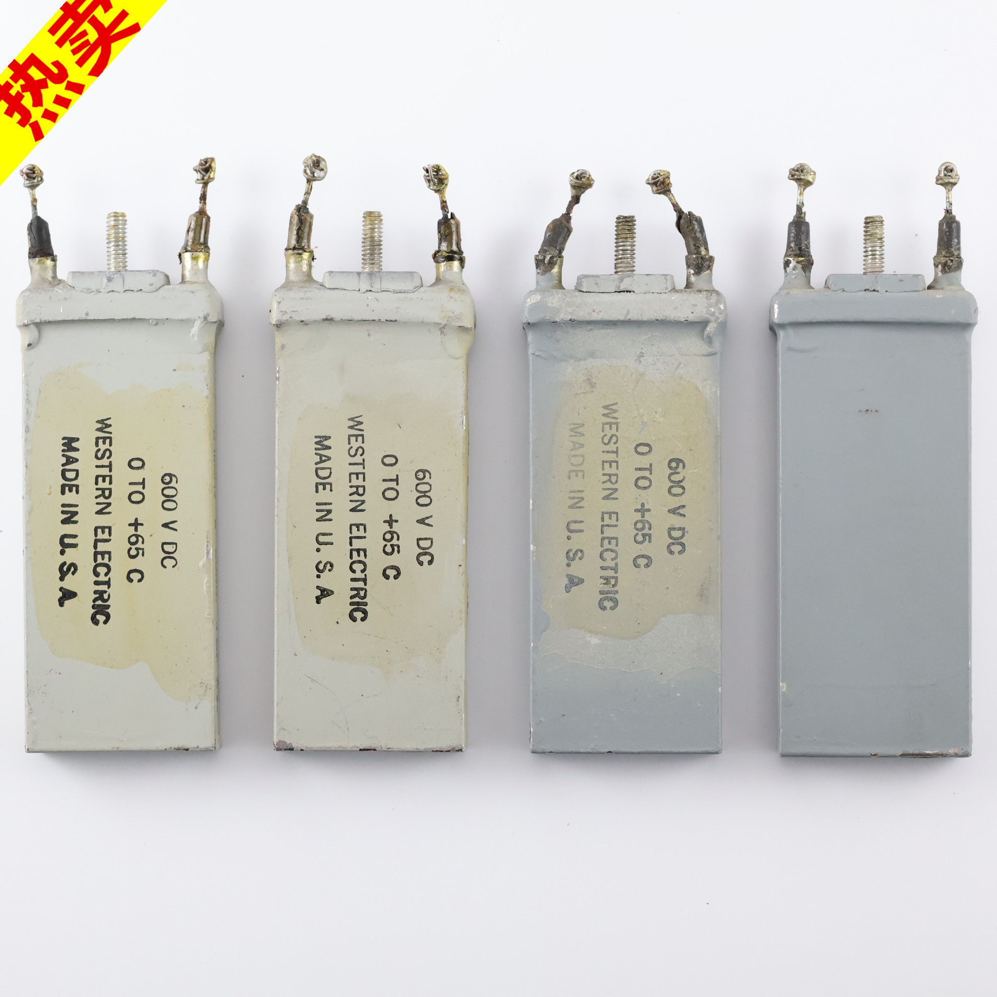 早期40年代美国西电D-162243B COND 0.1MF/600V钩脚油浸电容,影音电器,电容,淘宝优惠券,粉丝福利购,淘宝优惠卷