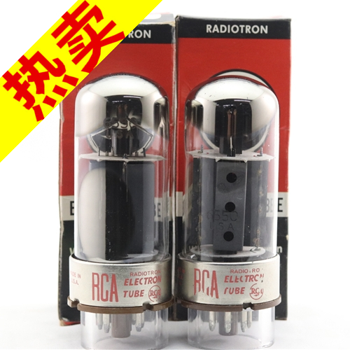 一批全新美国RCA 6550/KT120/KT88三圆环焊屏棕色铁座6550电子管 影音电器 电子管 原图主图