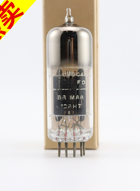 全新英国盒装宝马 12BH7/6N6/E182CC带方圆环发霉坑屏12bh7电子管
