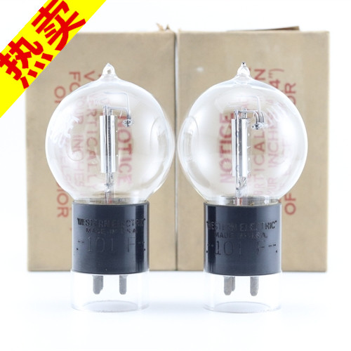 全新美国原盒刻字西电Western Electric 101F波胆配对电子管
