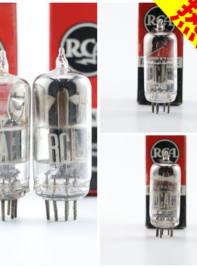 精选配对全新美国原盒RCA/RADTEL 6J6 D环/侧身D环灰屏6j6电子管