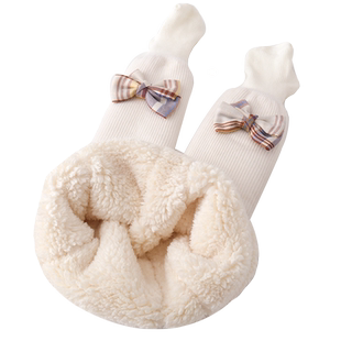 儿童连裤袜棉裤特厚女童打底裤加绒加厚秋冬季北方零下宝宝保暖裤