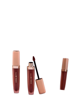 俏美人粉雾玫瑰心慕唇泥色泽饱满浓郁丝绒不易掉色唇颊两用21033