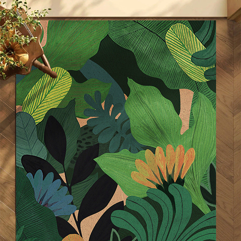 丝圈地垫绿植入户玄关除尘防滑