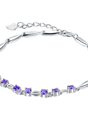 Kitty生日礼物纯银饰品手环