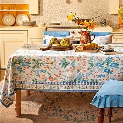 法式复古桌布免洗防水防油轻奢高级感ins风餐桌布茶几布