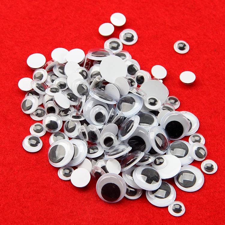 动物活动眼睛带背胶儿童手工diy