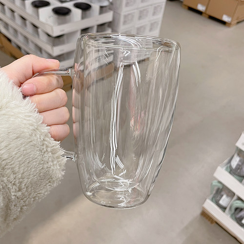 双层隔热泡茶杯高硼硅玻璃杯