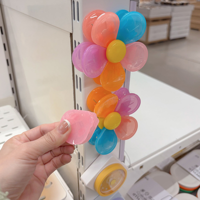 磁吸旋转花朵封口夹零食密封夹