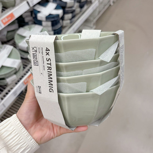 斯特里米格淡灰绿色石瓷大碗