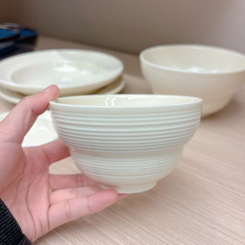 奶油风碗碟套装盘子菜盘米饭碗