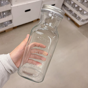 英国爱丁堡大容量玻璃密封罐高颜值牛奶果酒密封瓶饮料咖啡冷萃瓶